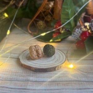 Turkey and stuffing thanksgiving  food earrings   | polymer clay | Christmas earrings | silver earring studs