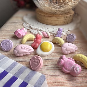 Retro candy sweet pins  | polymer clay | pic n mix | badge pins