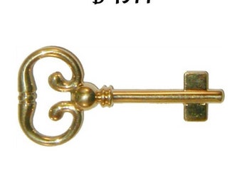 Chiave grezza per serratura da scrivania avvolgibile - Ottone massiccio B-1977