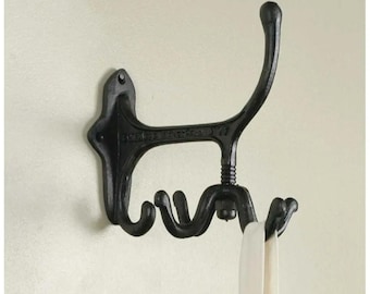 Spinning Wall Hook, 4-Hook Rotating Design, Carbon Spring Steel, 3.25 x 6 In