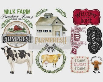 Home & Farm  | Redesign with Prima | Rub On Transfer• 3PK 6 X 12 • Redesign With • Furniture Transfer • Furniture Upcycling