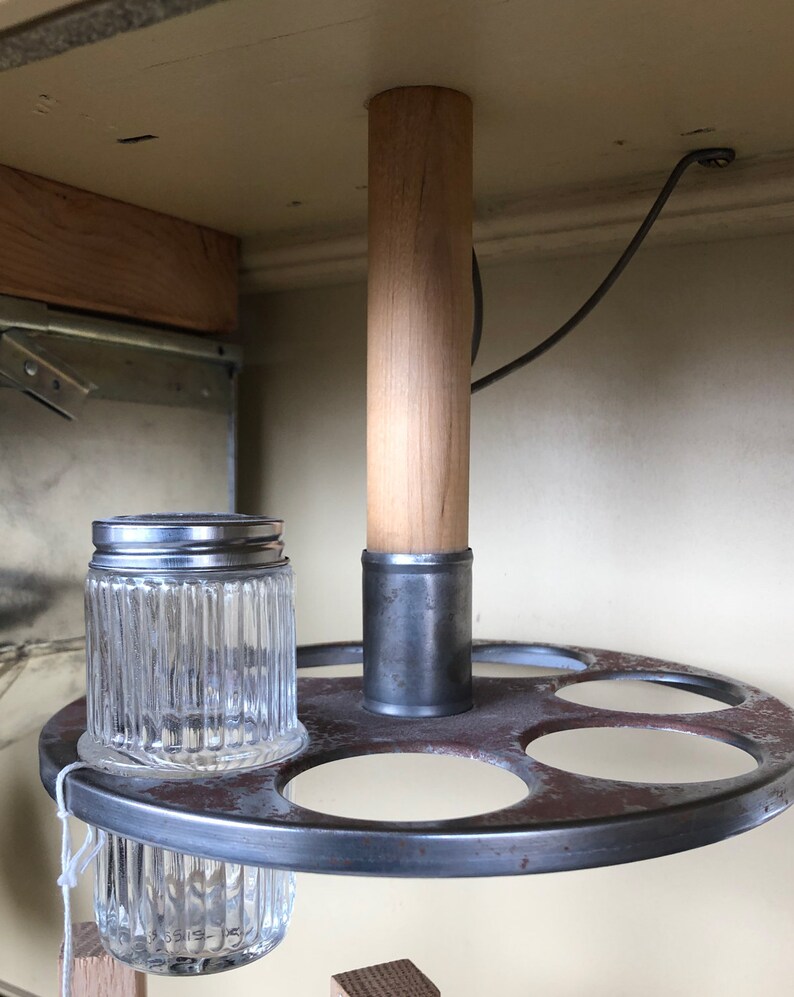 Steel and Wood Hoosier Style SPICE RACK CAROUSEL Etsy