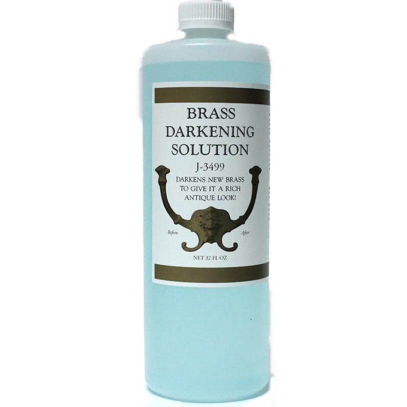 32oz Brass Darkening Solution brass Ager Etsy