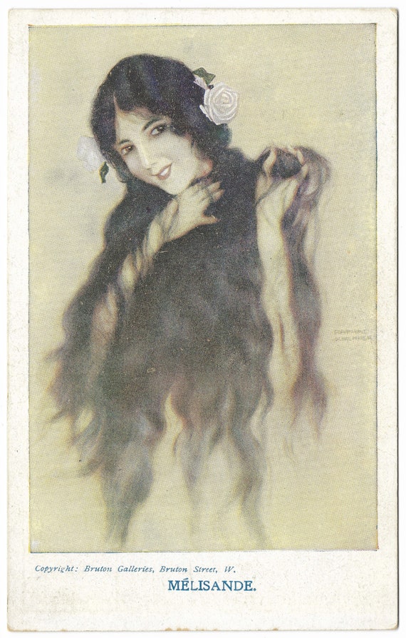 アンティークポストカード はがき 絵葉書 by Raphael Kirchner アンティーク Raphael Kirchner ラファエル・キルヒナー 画
