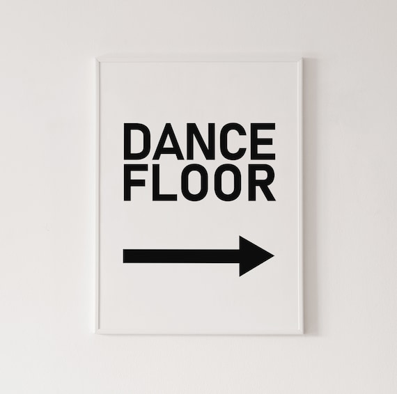 Digital Download Dance Floor Print Minimal Print Dance Etsy