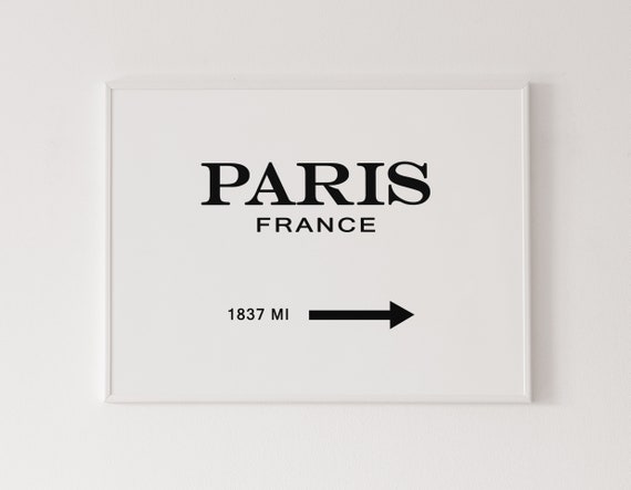 Paris France Poster Prada Marfa Style Print Gossip Girl - Etsy