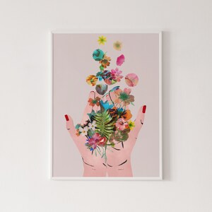 Frida‘s hands print, Frida illustration, Frida exhibition poster, feminist art, minimalist print, home décor, modern art