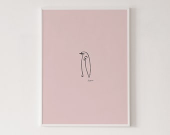 Picasso - Penguin poster, Pablo Picasso, Picasso print, high quality print, home decor, wall art, contemporary poster, art print
