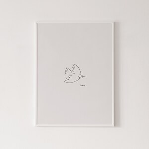 Picasso - Dove poster, Pablo Picasso, Picasso print, high quality print, home decor, wall art, contemporary poster, gallery wall, art print