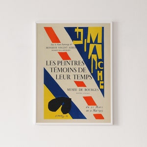 Vintage Matisse print, 1953 exhibition poster, Henri Matisse art, high quality print, home decor, wall art, gallery wall, art print