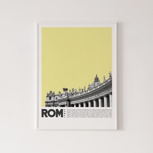 Rome poster, high quality print, home decor, wall art, contemporary poster, gallery wall, art print