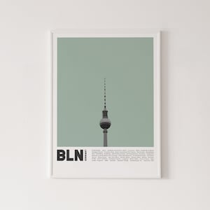 Berlin poster, high quality print, home decor, wall art, contemporary poster, gallery wall, art print