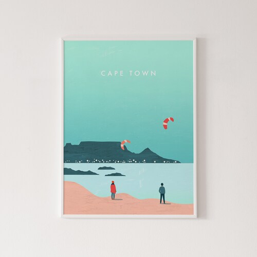 Cape Town Wall Art South Africa Wall Art Landscape Print Etsy