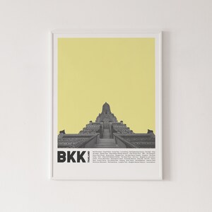 Bangkok poster, high quality print, home decor, wall art, contemporary poster, gallery wall, art print