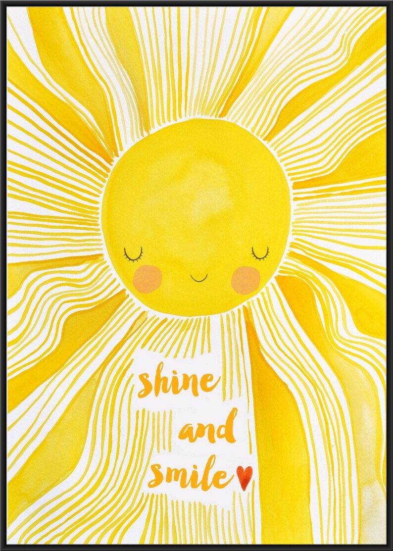 Shine and smile. Shine and smile. Shine and smile. Shine and smile. Just smile and shine phrase.