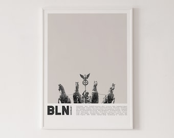 Berlin Poster, hochwertiger Druck, Wohnkultur, Wandkunst, zeitgenössisches Poster, Galeriewand, Kunstdruck