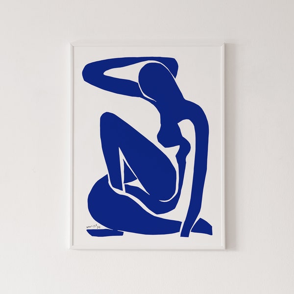 Henri Matisse - The Blue Lady poster, high quality print, home decor, wall art, contemporary poster, gallery wall, art print