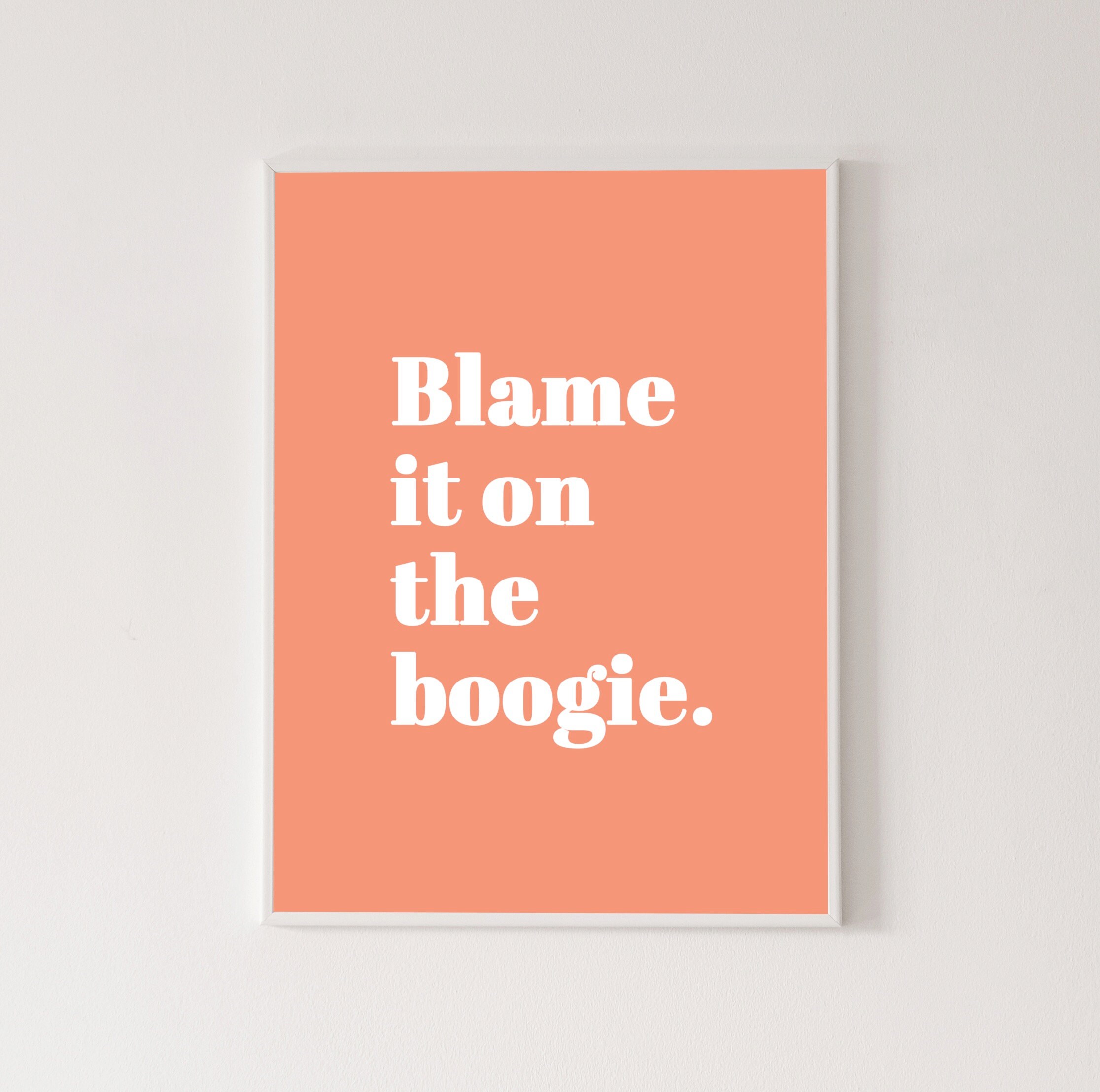 Blame It On The Boogie Poster High Quality Print Home Decor Etsy Blame It On The Boogie Poster High Quality Print Home Decor Etsy
