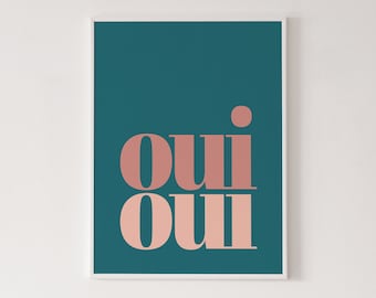 Oui Wall Art Etsy