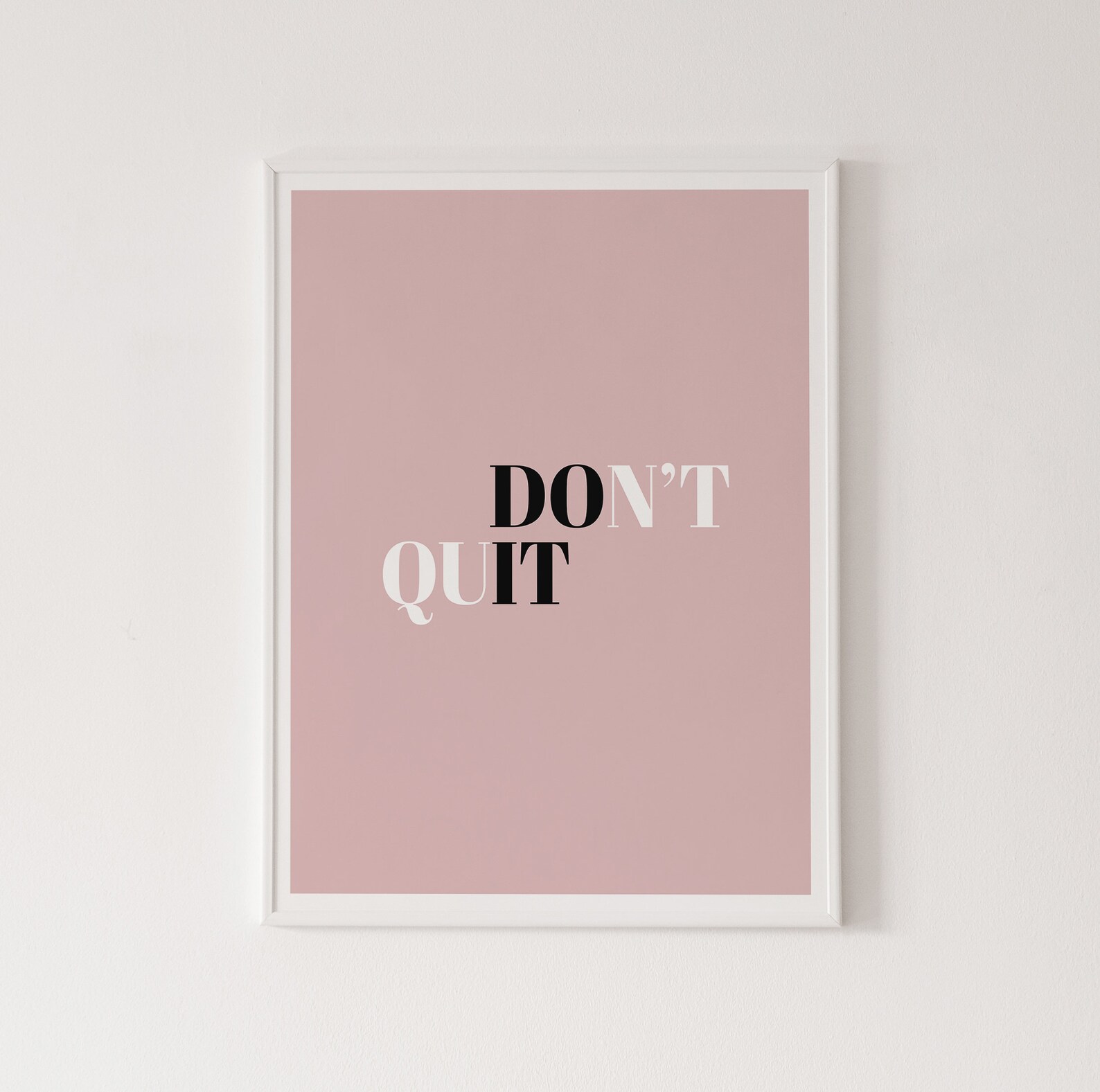 Don't Quit Poster, Do It Print, Inspirational Wall Art, Positive ...