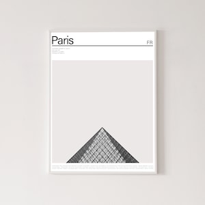 Cartel de París, impresión de alta calidad, decoración del hogar, arte mural, póster contemporáneo, pared de galería, impresión de arte