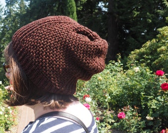 Crochet Pattern -- Paneled Slouch Hat