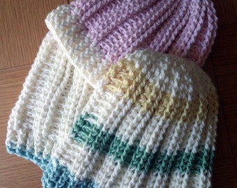 Crochet Pattern -- Wide Ridges Hat