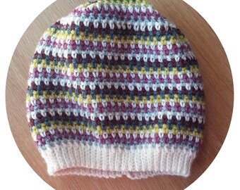 Crochet Pattern -- Slouchy Tweed Beanie