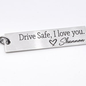 Dirija com segurança eu te amo chaveiro, chaveiro para namorado, aniversário, marido, dirija com segurança chaveiro