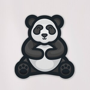 Panda Decal | FREE US Shipping | Bear | Animal | Weatherproof | Vinyl Decal