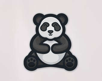 Panda Decal | FREE US Shipping | Bear | Animal | Weatherproof | Vinyl Decal