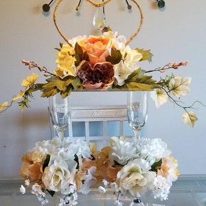 Hearts & Flowers Two-Tier Centerpiece