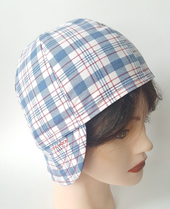 Plaid Welding Cap Plaid Cycling Cap Red 