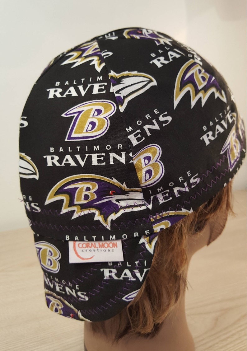 WELDING CAP MADE WITH BALTIMORE RAVENS