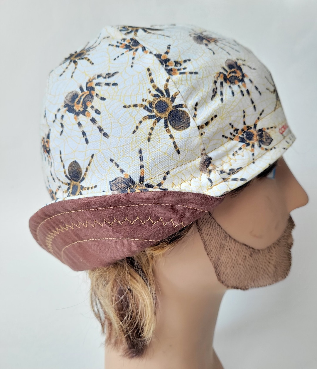 Spider Welding Cap, Custom Cotton Welders Cap, Weld Hood/hardhat/helmet