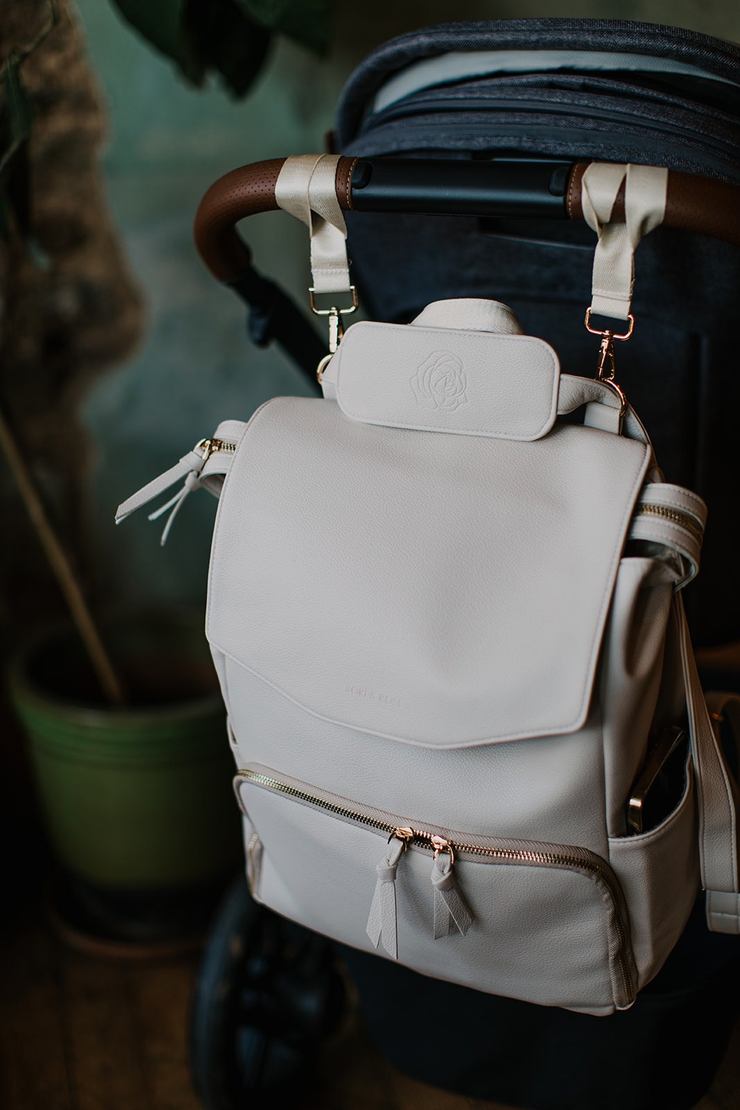 compact vegan mum leather backpack Small way top zipper D Vegan Leather Legacy Backpack