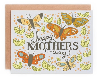 Butterfly Mother's Day Card, happy mothers day Card, Positive Mother's Day Card, Nature Mothers Day