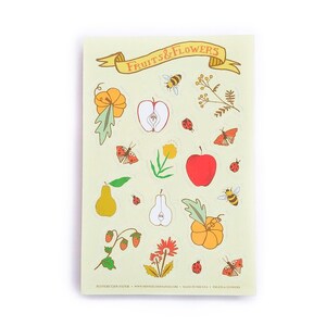 Fruits & Flowers Sticker Sheet