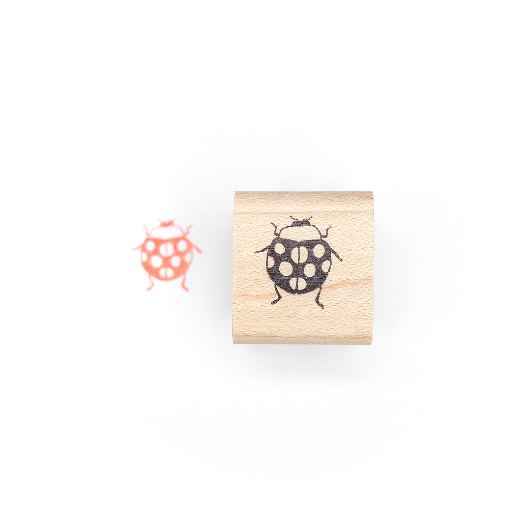 Ladybug Mini Stamp, Spotted Bug Rubber Stamp, Bug Stamp - Etsy
