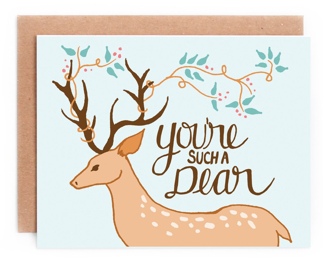 You're Such a Dear, Friendship Card, Dear Friend Greeting Card - Etsy