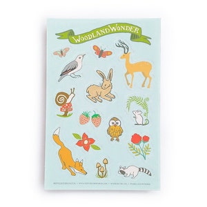 Feuille d’autocollants Woodland Wonder