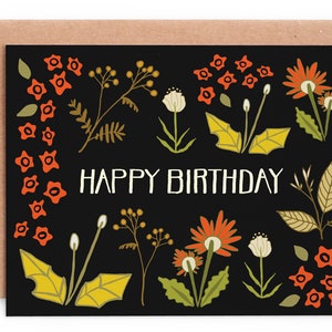 Flower Field Birthday Card