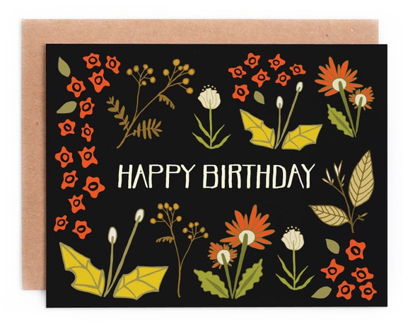 Flower Field Birthday Card Flower Field Birthday Card