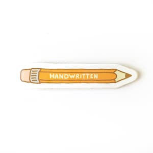 Handwritten Pencil Vinyl Sticker