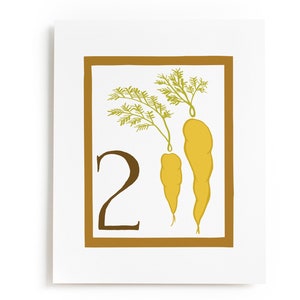 Vegetable Carrot Baby Art Print, Botanical Nursery Art Print, 123 Baby Wall Art, Carrot nursery art