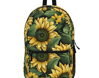 Drawing Sunflower Print Pattern Premium Backpack main image 1