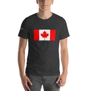 Klassisches kanadisches Flaggen-T-Shirt, Ahornblatt-Stolz-Hemd, Canada Day Apparel - Canadian Wilds