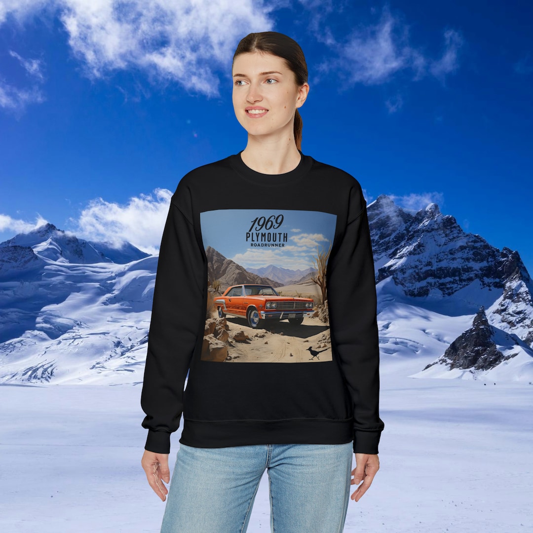 Roadrunner Sweatshirt, Plymouth Muscle Car Shirt, 1969 Plymouth Roadrunner Gift, Classic Car