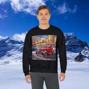 Vintage 32 Ford Coupe Sweater, Classic Car Lover Gift, Vehicle Sweatshirt, Automotive Enthusiast Tee - Unisex Heavy Crewneck Sweatshirt