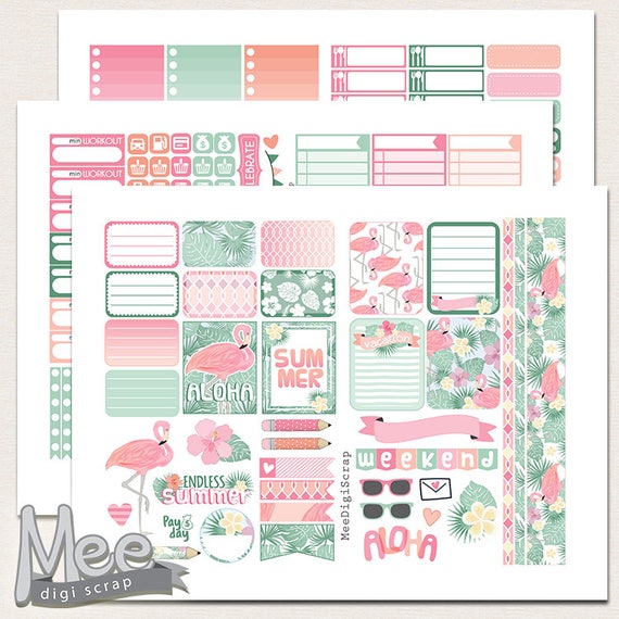 Paper Calendars &amp; Planners Fun Printable Erin Condren Sticker Printable ...